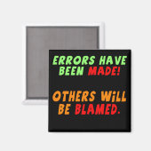 Funny Errors Made T-shirts Gifts Magneet (Voorkant / Achterkant)