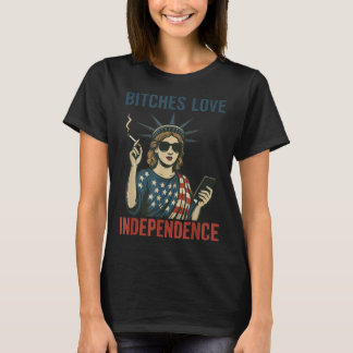 Funny ES Love Independence 4 juli Shirt Vrouwen