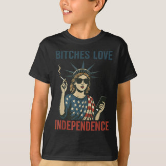 Funny ES Love Independence 4 juli Shirt Vrouwen