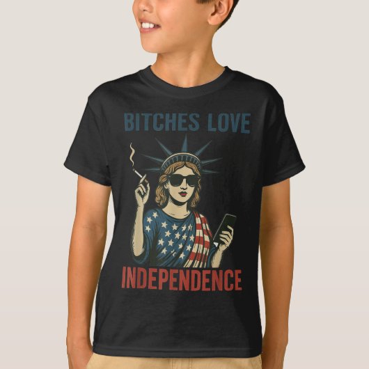 Funny ES Love Independence 4 juli Shirt Vrouwen (Voorkant)