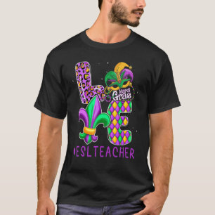 Funny ESL-leraar Mardi Gras Familie Matching Outfi T-shirt