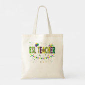 Funny ESL-leraar Mardi Gras Familie Matching Outfi Tote Bag (Achterkant)