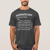 Funny Esthetician Definition T-shirt (Voorkant)