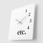 Funny etc. vierkante klok (Hoek)