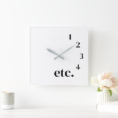 Funny etc. vierkante klok (Huis)