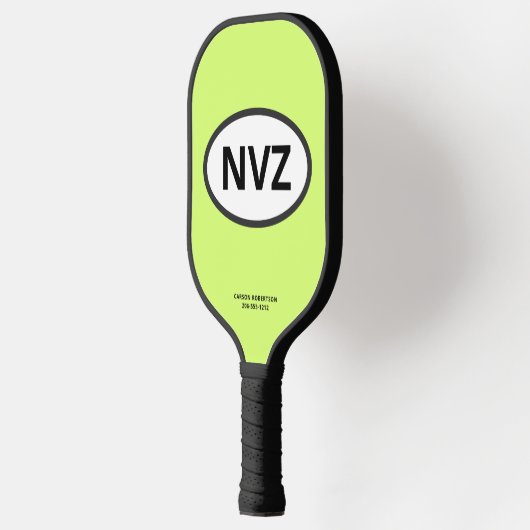 Funny Euro Abbreture Oval NVZ Custom Pickleball Paddle (Links)