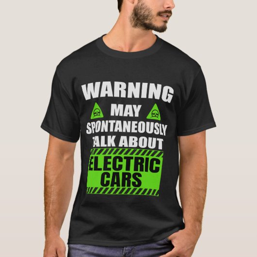 Funny EV Car - Eigenaar van elektrische auto T-shirt (Voorkant)