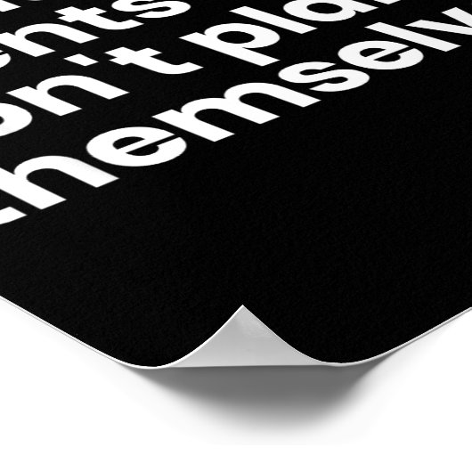 Funny Event Planner Gift Because Events Dont Plan Poster (Hoek)