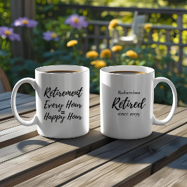 Funny Every Hour Happy Hour Retirement Gift Koffiemok