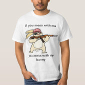 Funny Evil Bunny T-shirt (Voorkant)