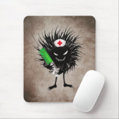 Funny Evil Character Nurse Syringe Gothic Muismat (Met muis)