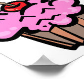 Funny Evil Cookie Killer Cupcake Poster (Hoek)