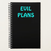 Funny "EVIL PLANS" Planner (Voorkant)