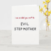 Funny Evil Stepmother Card Kaart (Gele Bloem)