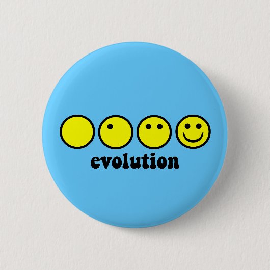 Funny-evolutie Ronde Button 5,7 Cm (Voorkant)