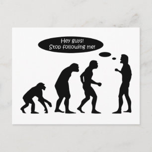 Funny Evolution Briefkaart