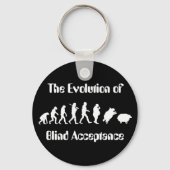 Funny Evolution of Man Parody Sleutelhanger (Voorkant)