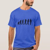 Funny Evolution of Man - Singing Singer T-shirt (Voorkant)
