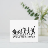 Funny Evolution of Rock Briefkaart (Staand voorkant)