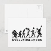 Funny Evolution of Rock Briefkaart (Voorkant / Achterkant)