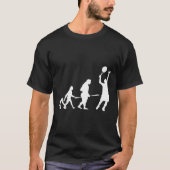 Funny Evolution Of Tennis Design Mannen Jongens Te T-shirt (Voorkant)