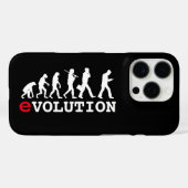 Funny Evolution Smartphone Addict Case-Mate iPhone Case (Achterkant (horizontaal))