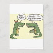 Funny Ex Husband Alligator Purse Briefkaart (Voorkant)