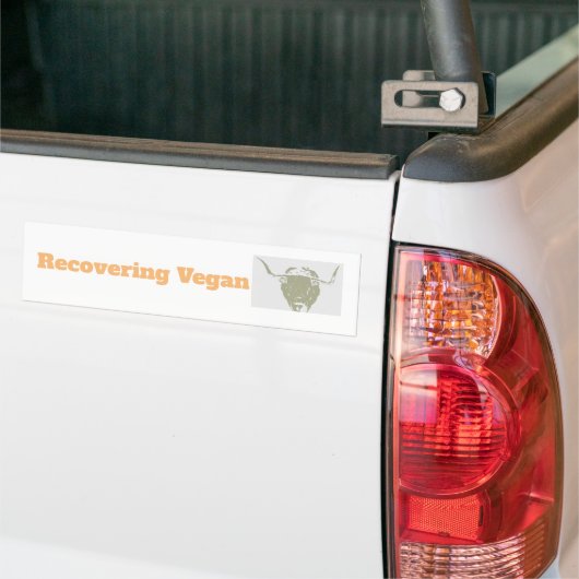 Funny Ex-vegan Bumpersticker (Op Truck)