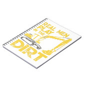 Funny Excavator Construction Notitieboek (Linkerzijde)