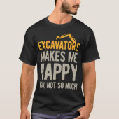 Funny Excavator T-shirt (Voorkant)