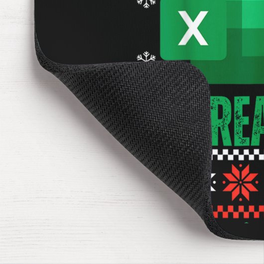 Funny Excel Spreadsheets Christmas Sweater Lover A Muismat (Hoek)