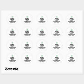 Funny Excel Spreadsheets Lover Gift Ronde Sticker (Vel)