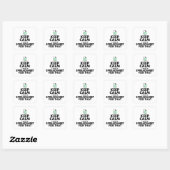 Funny Excel Spreadsheets Lover Gift Vierkante Sticker (Vel)