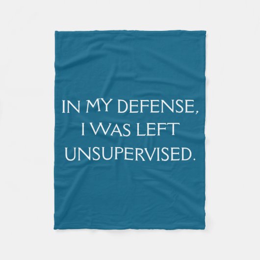 Funny Excuse Quote On The Back Fleece Deken (Voorkant)