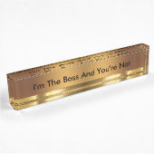 Funny Executive Boss Naam Bord Naambordje