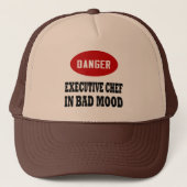 Funny Executive Chef Trucker Pet (Voorkant)