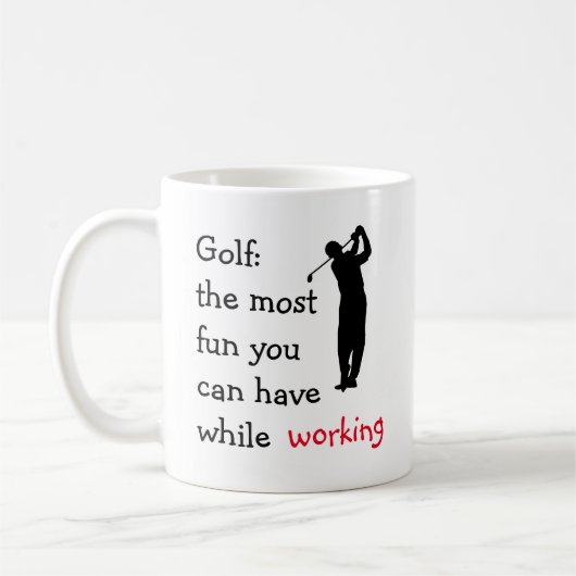 Funny Executive Golf Theme Koffiemok (Links)
