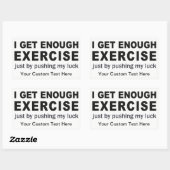 Funny Exercise aangepaste stickers (Vel)
