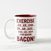 Funny Exercise for Bacon Maroon Two-Tone Mokken (Links)