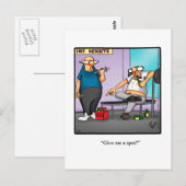 Funny Exercise Humor Briefkaart (Voorkant / Achterkant)