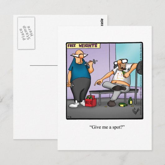 Funny Exercise Humor Briefkaart (Voorkant / Achterkant)