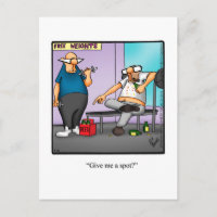 Funny Exercise Humor Briefkaart