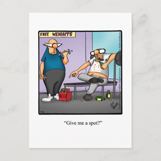 Funny Exercise Humor Briefkaart (Voorkant)