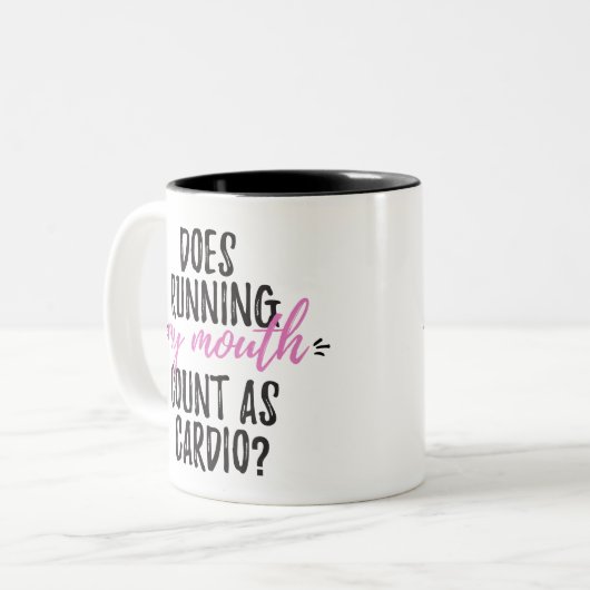 Funny Exercise Mok (Voorkant links)