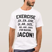 Funny Exercise voor Bacon Fine Jersey Tanktop (Voorkant)