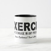 Funny Exercy custom text mokken (Midden)