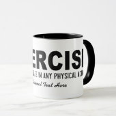 Funny Exercy custom text mokken (Voorkant rechts)