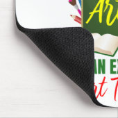 Funny Exhausted Art Teacher Appreciation Muismat (Hoek)