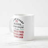 Funny Exhausted Ophthalmic Technician Koffiemok (Voorkant links)