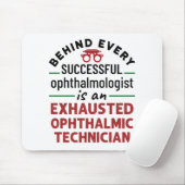 Funny Exhausted Ophthalmic Technician Muismat (Met muis)